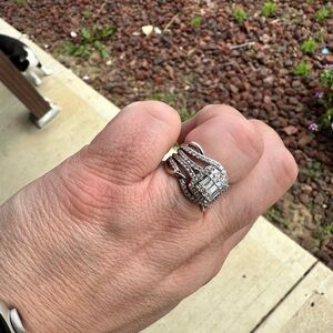 14k White Gold Engagement Ring